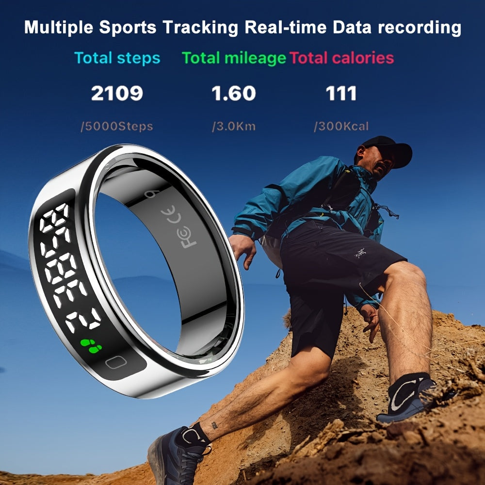 YouthDemon Smart Ring with Touch Screen,, Lightweight Design, and Modern Look. Ideal for Business, Sports, and Other Occasions, with Various Sports Modes. A Great Gift for Friends and Family