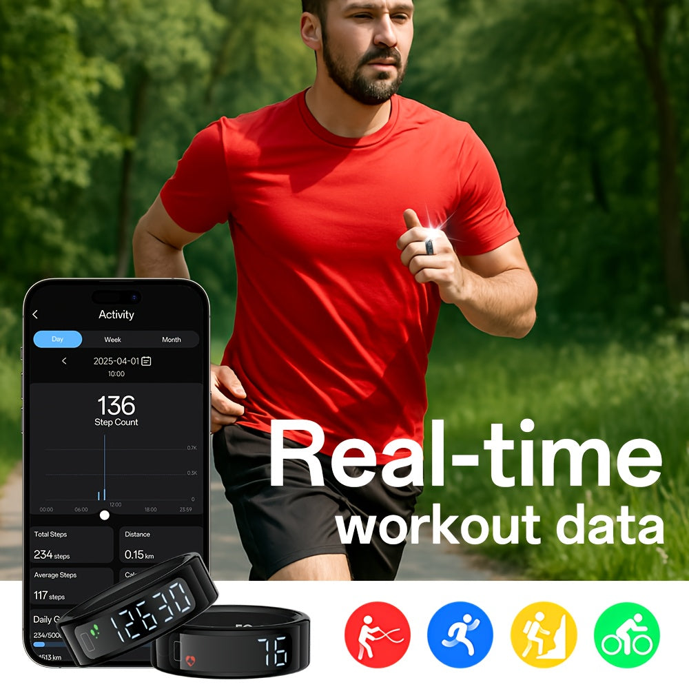 Youth Demon Smart Ring with, Touch Screen, Lightweight Design, and Modern Look. Ideal for Business, Sports and Other Occasions, with Various Sports Modes. A Great Gift for Friends and Family.