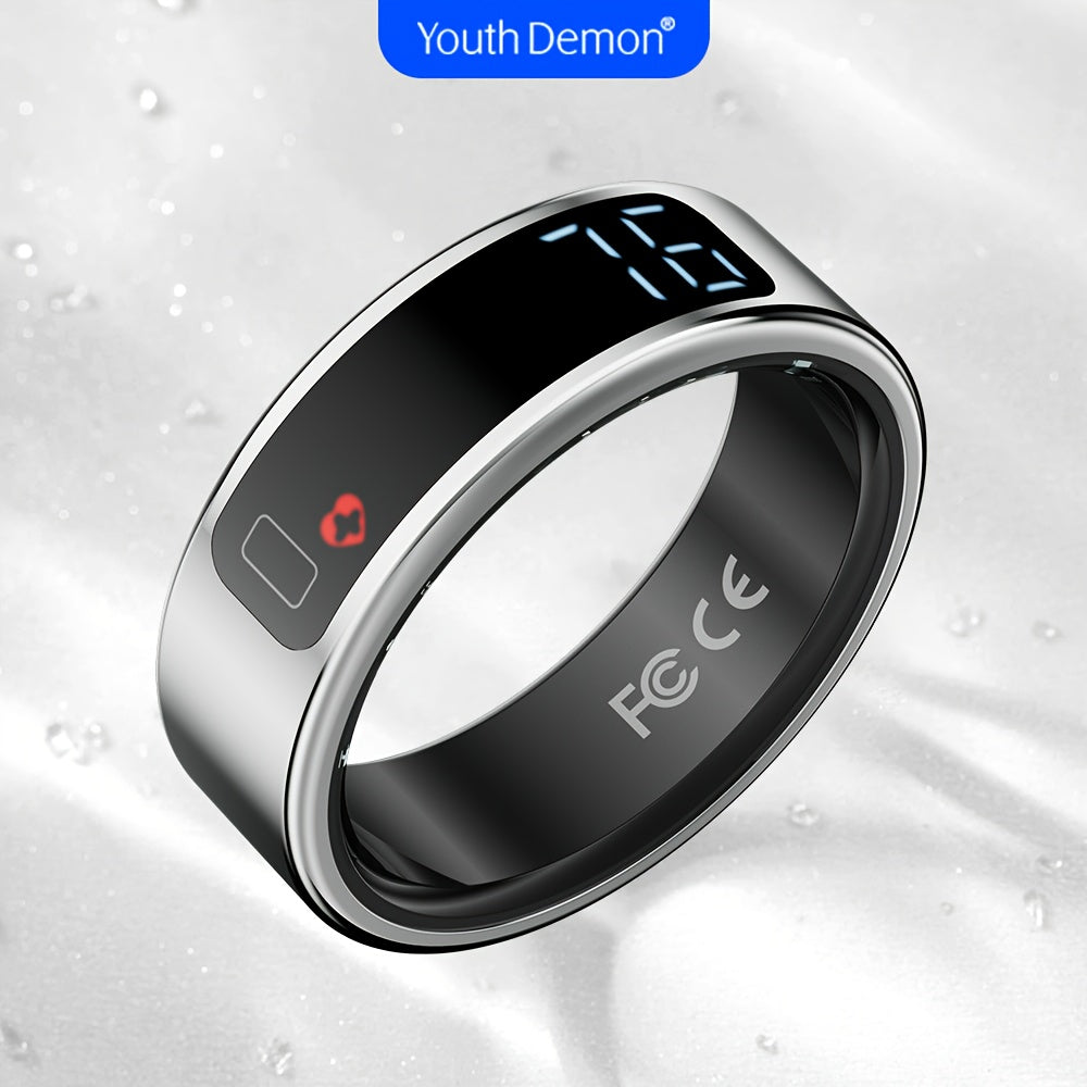 YouthDemon Smart Ring with Touch Screen,, Lightweight Design, and Modern Look. Ideal for Business, Sports, and Other Occasions, with Various Sports Modes. A Great Gift for Friends and Family