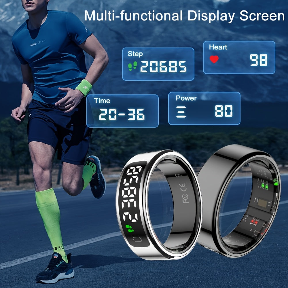 YouthDemon Smart Ring with Touch Screen,, Lightweight Design, and Modern Look. Ideal for Business, Sports, and Other Occasions, with Various Sports Modes. A Great Gift for Friends and Family