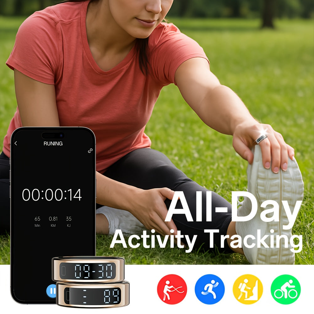 Youth Demon Smart Ring with, Touch Screen, Lightweight Design, and Modern Look. Ideal for Business, Sports and Other Occasions, with Various Sports Modes. A Great Gift for Friends and Family.