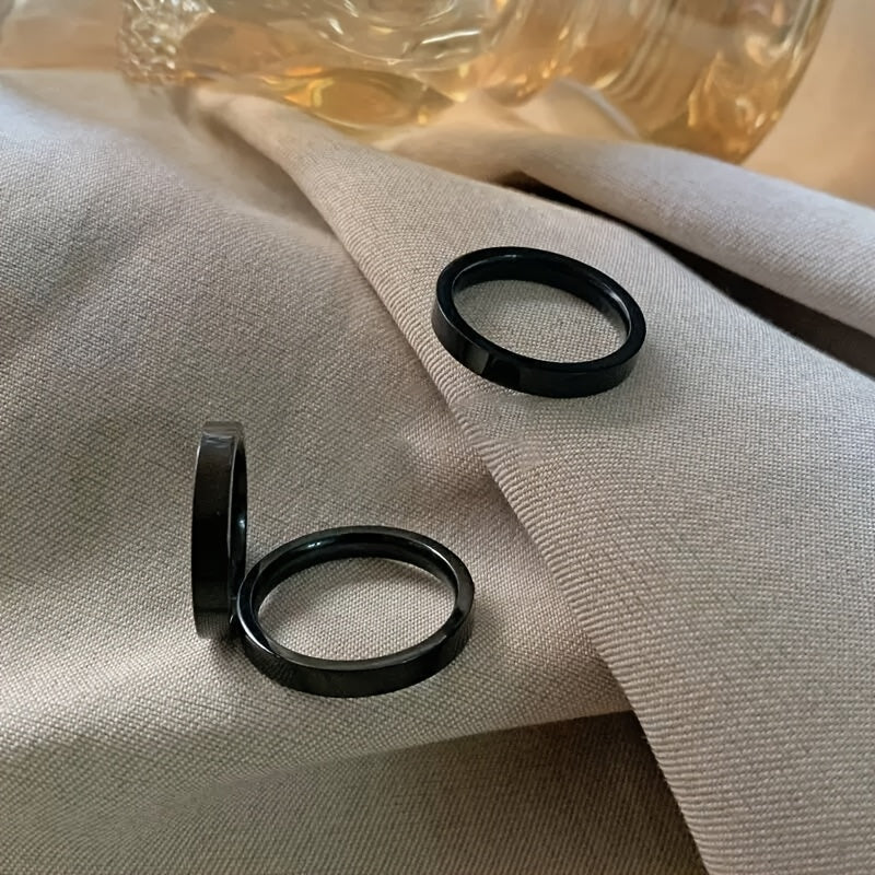 Men's Custom Engraved Text Rotating Ring, Stainless Steel Ring, Ideal Gift Choice